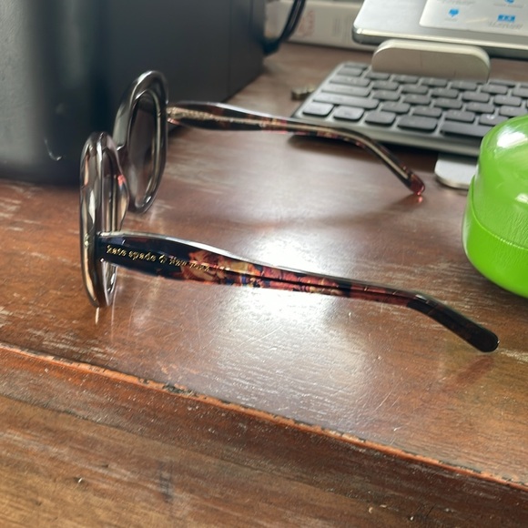 Kate Spade New York Doriane/s OEW6 Y6 brown tortoise pattern Sunglasses w/case main image 6